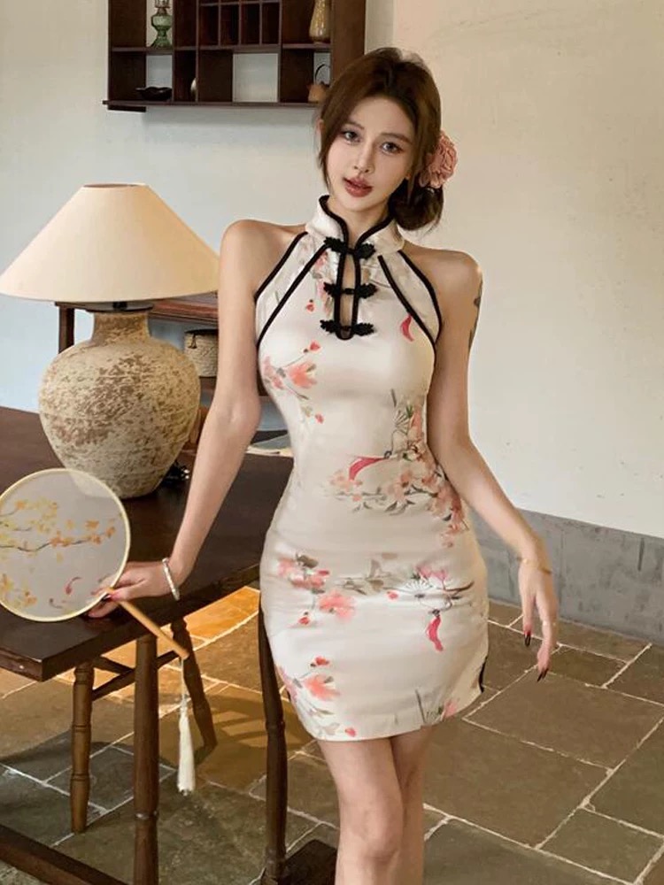 Statuesque body qipao dress Q205 images
